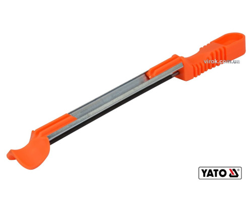 Направляюча з напильником для гостріння ланок ланцюгів під 30°, 35° YATO : Ø=4.5 мм, l=250 мм [200]