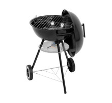 Гриль круглый угольный LUND, решетка Ø=41 см, на 3 ножках (с 2 колесами) с крышкой; 48х44х73 см [1]
