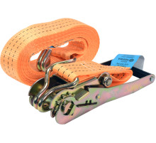 Пас для крепления багажа с трещаткой VOREL : сила натяжения – 1500/3000 daN, 6 м х 50 мм [6]