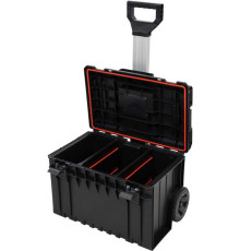 Ящик для інструментів 3 секції S1 YATO на 2-х колесах, 585х425х410 мм, з пластика, висувна ручка [1]