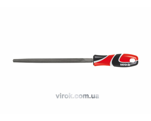 Напильник по металлу YATO, треугольный l=150 мм, #2 [20/80]