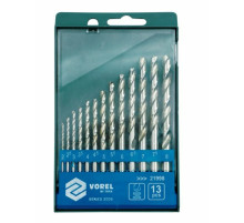 Набор сверл по металлу VOREL HSS Ø=2,0-8,0 мм, 13 шт. [10/50]