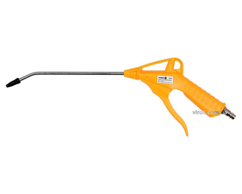 Пістолет пневматичний продувальний VOREL з соплом l= 200 мм, Ø=1/4", для тиску- 0.8 MPa [10/40]