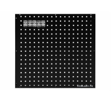 Панель перфорированная для инструментов YATO: 5 крючков, размер перфорации – 10х10 мм, 660x 700x 20 мм [1]