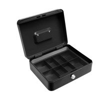 Скринька для грошей з замком (2 ключі) VOREL чорна, 250х 200х 90 мм [10]