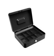 Скринька для грошей з замком (2 ключі) VOREL чорна, 250х 200х 90 мм [10]