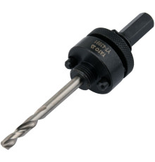 Держатель со сверлом Ø6 мм YATO : HEX10, для корончатых сверл с резьбовой крепью- 5/8" [10/90]