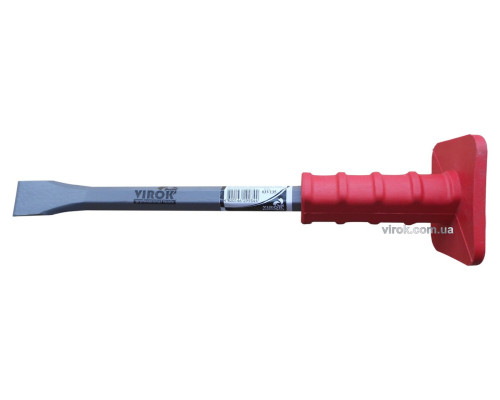 Зубило каменяра VIROK з гумовою ручкою 200 мм