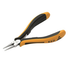 Довгогубці з ізольованими ручками і круглими губками NWS: тонкі, прямі, L= 120 мм