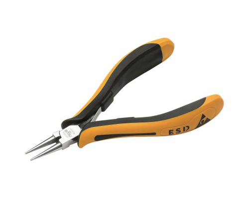 Довгогубці з ізольованими ручками і круглими губками NWS: тонкі, прямі, L= 120 мм