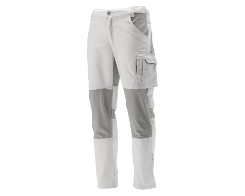 Брюки рабочие 4-WAY стреч SERWAL бело-серые YATO разм XL/ 92-98 см, рост- 178-188 см, 11 карманов [10]