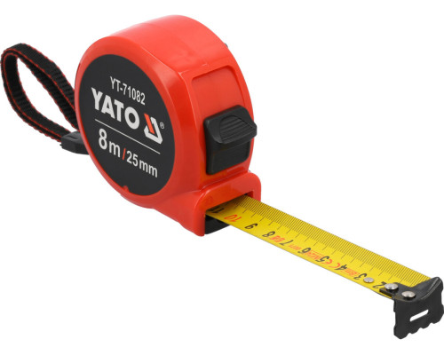 Рулетка измерительная YATO : L= 8 м x25 мм, [6/48]