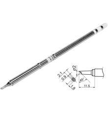 Наконечник для точкової пайки з вклад грілкою YATO заг. l= 150мм, наконеч 11,5х2,1х2 мм тип T12-BCМ2