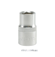 Головка торцева 6-гранна YATO : квадрат 1/2", М= 13 мм, L= 38 мм [12/120/240]