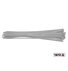 Хомут затискний YATO : 8 х 500 мм з нержавіючої сталі, пак. 50 шт [50]