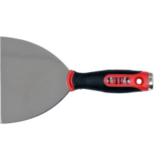Шпатель з нержавіючої сталі, шліфований YATO, 125 мм, двокомпонентна ручка з гніздом з 4 викрутк. вс