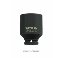 Головка торцевая ударная 6-гранная YATO: удлиненная, квадрат 3/4", М=48 мм, L=90 мм [2/8]