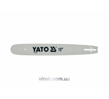 Шина для пили YATO l= 18"/ 45 см (72 ланки) Нап.Тов- 0,322" (8,2мм)для ланц--YT-84943, YT-84963 [20]