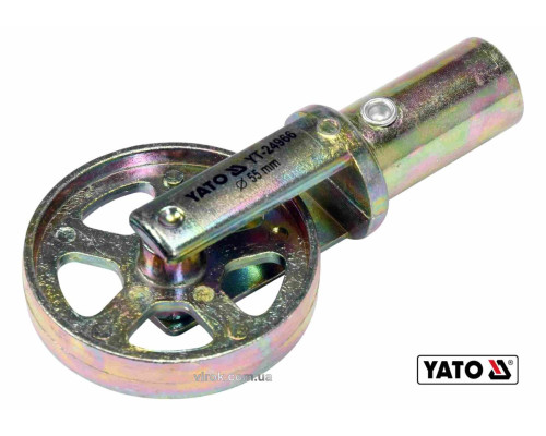 Колесо ведуче для очищення каналізації YATO: Ø= 55 мм, з оцинкованої сталі, до YT-24980(DW)