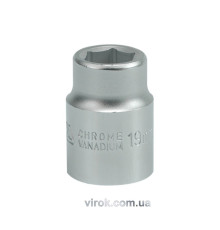 Головка торцева 6-гранна YATO : квадрат 3/4", М= 19 мм, L= 50 мм [12/96]