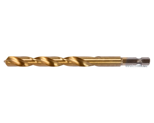 Сверло по металлу титановое YATO: HSS-ТИН, Ø= 9 мм, l= 125 мм, 6-гран. HEX-1/4" [50/200]