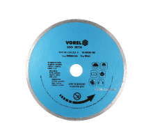 Диск отрезной алмазный сплошной VOREL : Ø= 180 мм(DW)