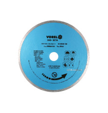 Диск відрізний алмазний суцільний VOREL : Ø= 180 мм(DW)