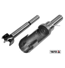 Свердла по дереву: коронка і фреза YATO : Ø=20 мм, l=110/90 мм- коронка/фреза, 2 шт [10/100]