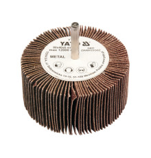 Круг пелюстковий шліфувальний YATO P80, Ø= 80 мм h= 40 мм, шпиндель Ø= 6 мм [10/60]