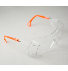 Окуляри захисні VIROK пол.+регул.дуж.плас,прозорі,покрит.від запотівання та подряпин,відкриті (72)