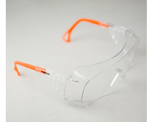 Окуляри захисні VIROK пол.+регул.дуж.плас,прозорі,покрит.від запотівання та подряпин,відкриті (72)