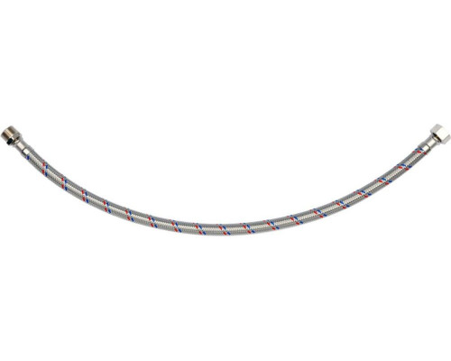 Шланг водопровідний з опліткою з нерж сталі FALA l= 500 мм, Ø= 8/12, з'єднання М-3/8" х F-3/8" 1 МПа