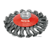 Щітка - крацовка YATO дискова Ø=100мм [8/64]