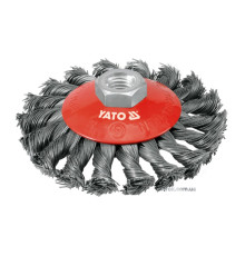 Щітка - крацовка YATO дискова Ø=100мм [8/64]
