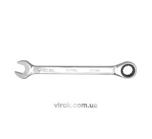 Ключ рожково-накидной с трещаткой VOREL Cr-V, М 15 мм [10/100]