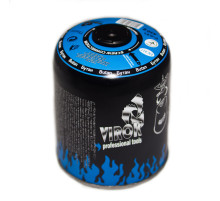 Баллон газовый 1-разовый VIROK с резьбой (7/16) 450g/900ml. для плит/кемпинга (EN417) [12]