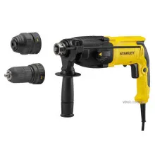 Перфоратор мережевий SDS+ STANLEY : з змінним патроном P= 800 Вт. J= 3,4 Дж. 3 режими